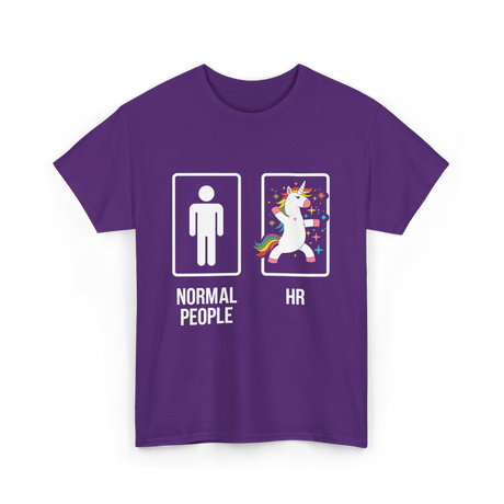 Normal People HR Unicorn T-Shirt - Purple