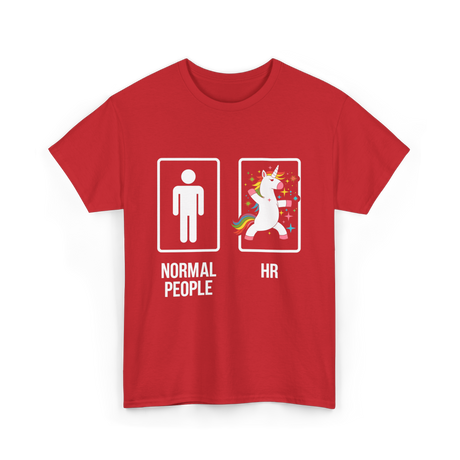 Normal People HR Unicorn T-Shirt - Red