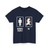 Normal People HR Unicorn T-Shirt - Navy