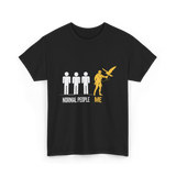 Normal People Me Falconry T-Shirt - Black