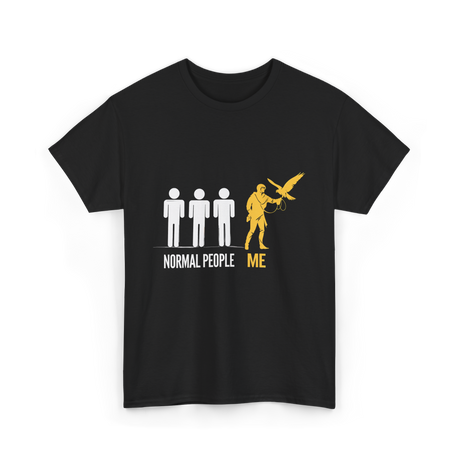 Normal People Me Falconry T-Shirt - Black