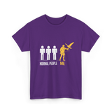 Normal People Me Falconry T-Shirt - Purple