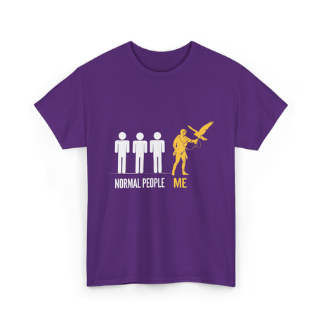 Normal People Me Falconry T-Shirt - Purple