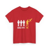 Normal People Me Falconry T-Shirt - Red