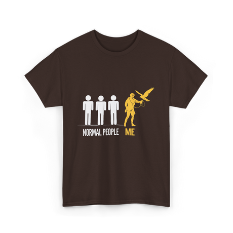 Normal People Me Falconry T-Shirt - Dark Chocolate