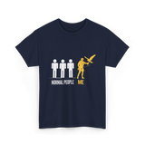 Normal People Me Falconry T-Shirt - Navy