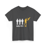 Normal People Me Falconry T-Shirt - Dark Heather