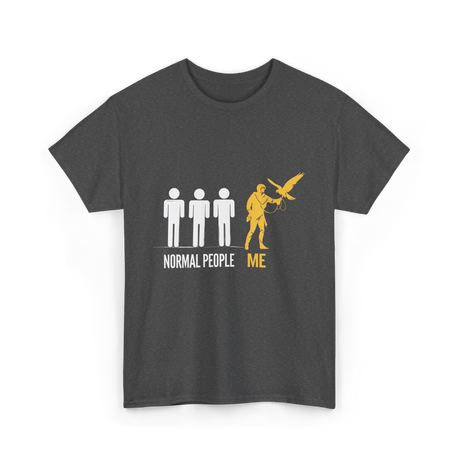 Normal People Me Falconry T-Shirt - Dark Heather