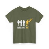 Normal People Me Falconry T-Shirt - Military Green