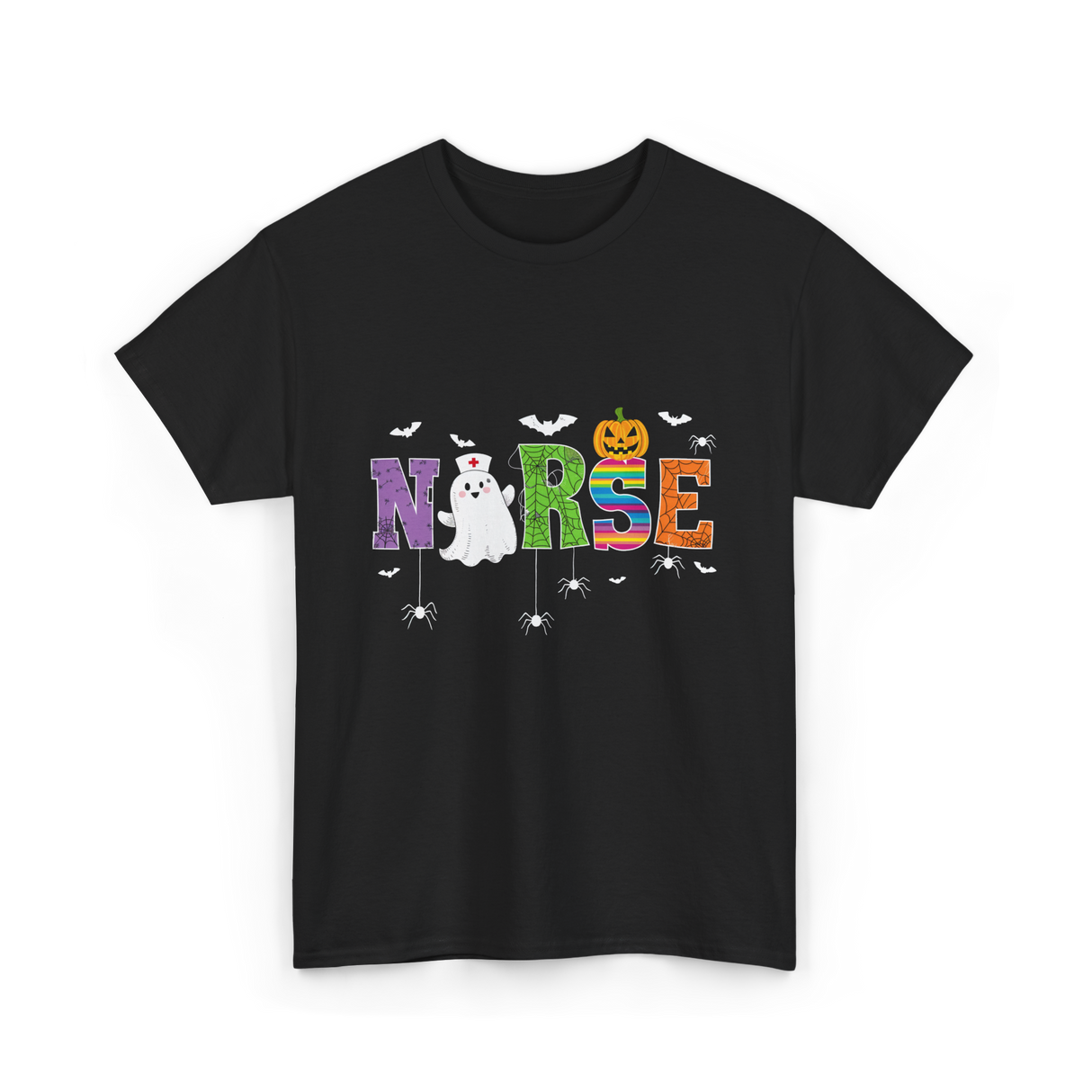 Norse Ghostly Nurse Halloween Costume T-Shirt - Black