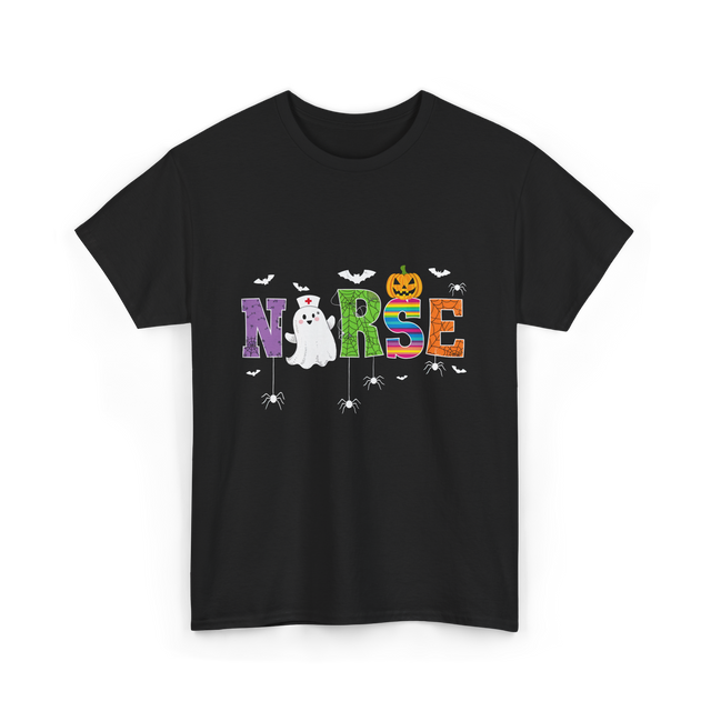 Norse Ghostly Nurse Halloween Costume T-Shirt - Black