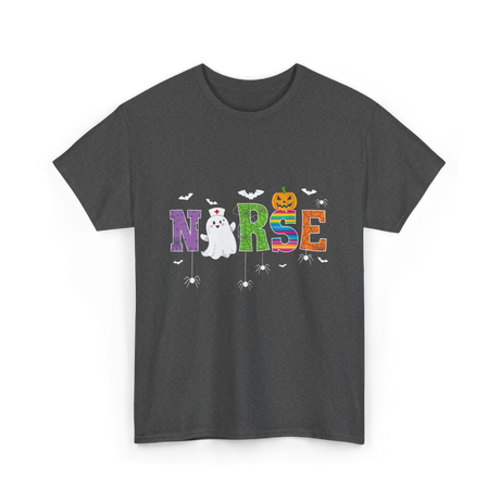 Norse Ghostly Nurse Halloween Costume T-Shirt - Dark Heather