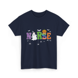 Norse Ghostly Nurse Halloween Costume T-Shirt - Navy