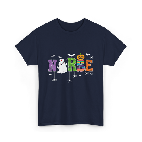 Norse Ghostly Nurse Halloween Costume T-Shirt - Navy