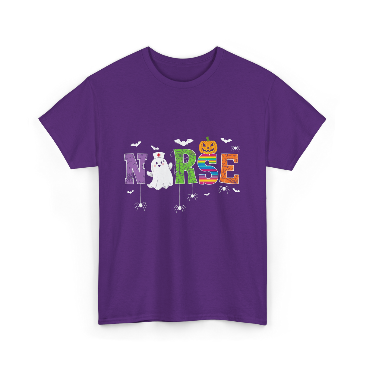 Norse Ghostly Nurse Halloween Costume T-Shirt - Purple