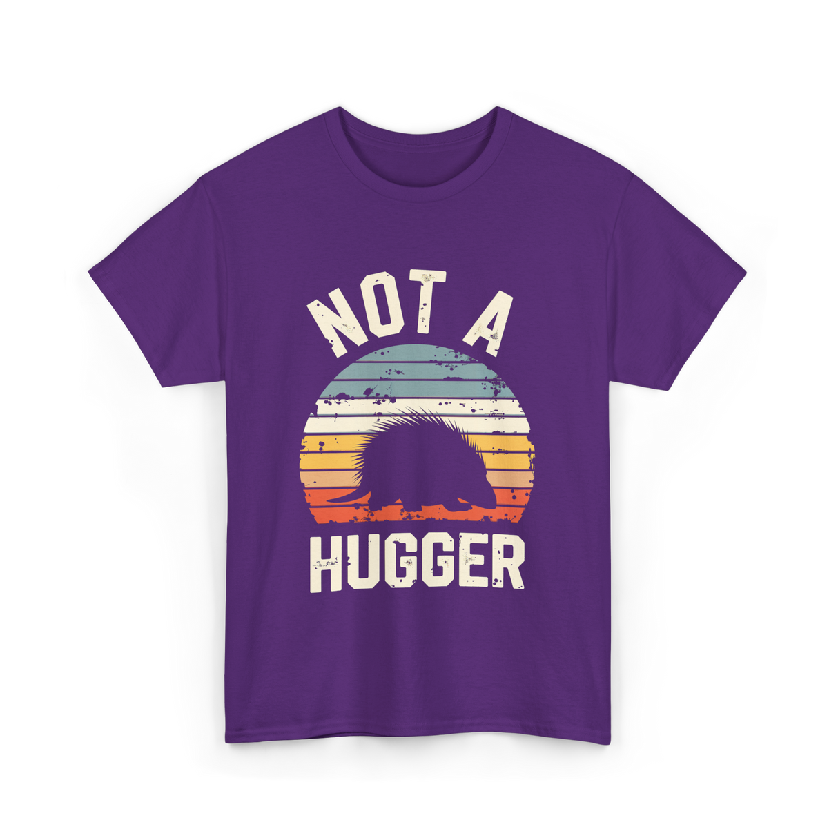 Not A Hugger Porcupine T-Shirt - Purple