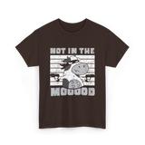 Not In The Mooood Cow T-Shirt - Dark Chocolate