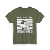 Not In The Mooood Cow T-Shirt - Military Green