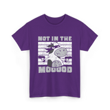 Not In The Mooood Cow T-Shirt - Purple