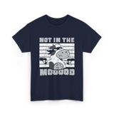 Not In The Mooood Cow T-Shirt - Navy