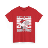 Not In The Mooood Cow T-Shirt - Red