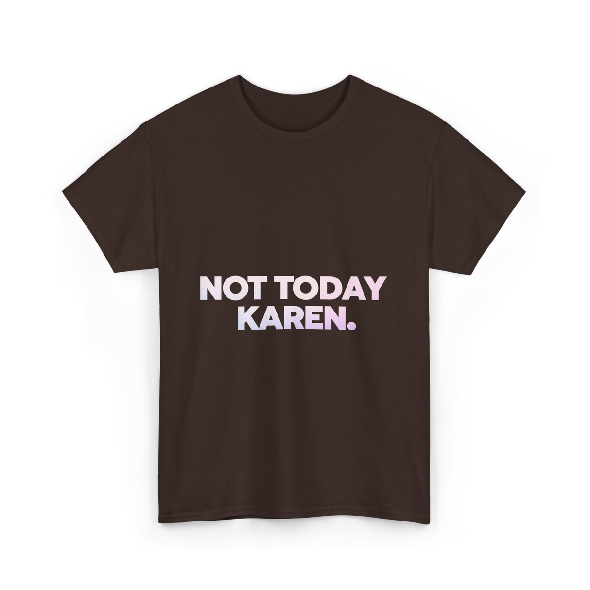 Not Today Karen Meme T-Shirt - Dark Chocolate