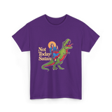 Not Today Satan Dinosaur Jesus T-Shirt - Purple