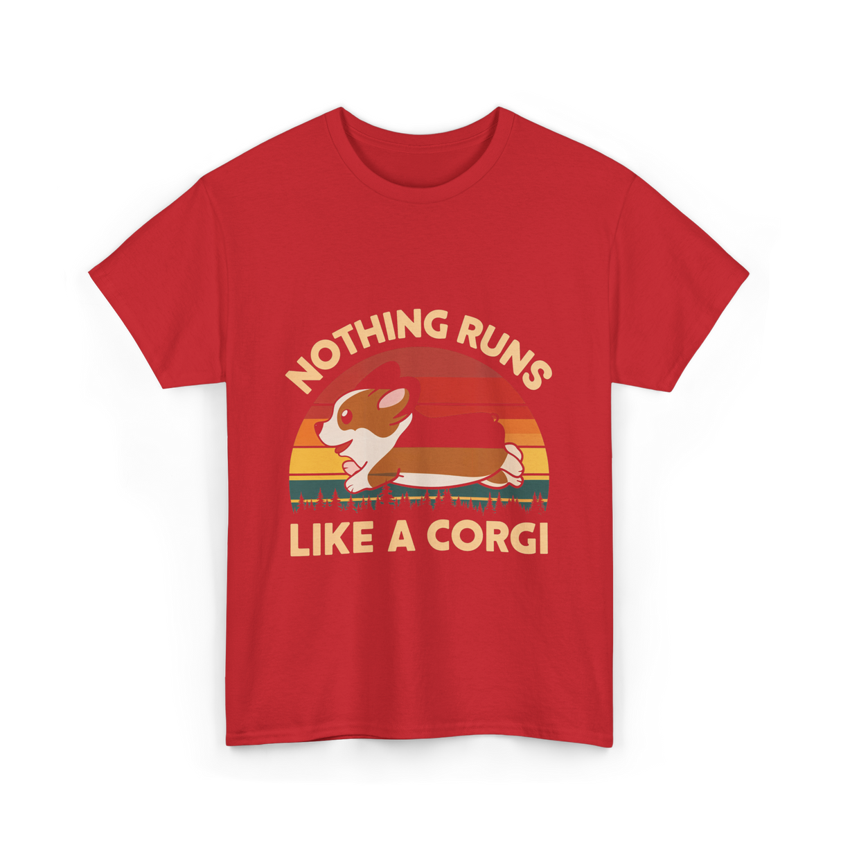 Nothing Runs Like A Corgi T-Shirt - Red