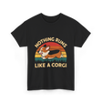 Nothing Runs Like Corgi Dog T-Shirt - Black