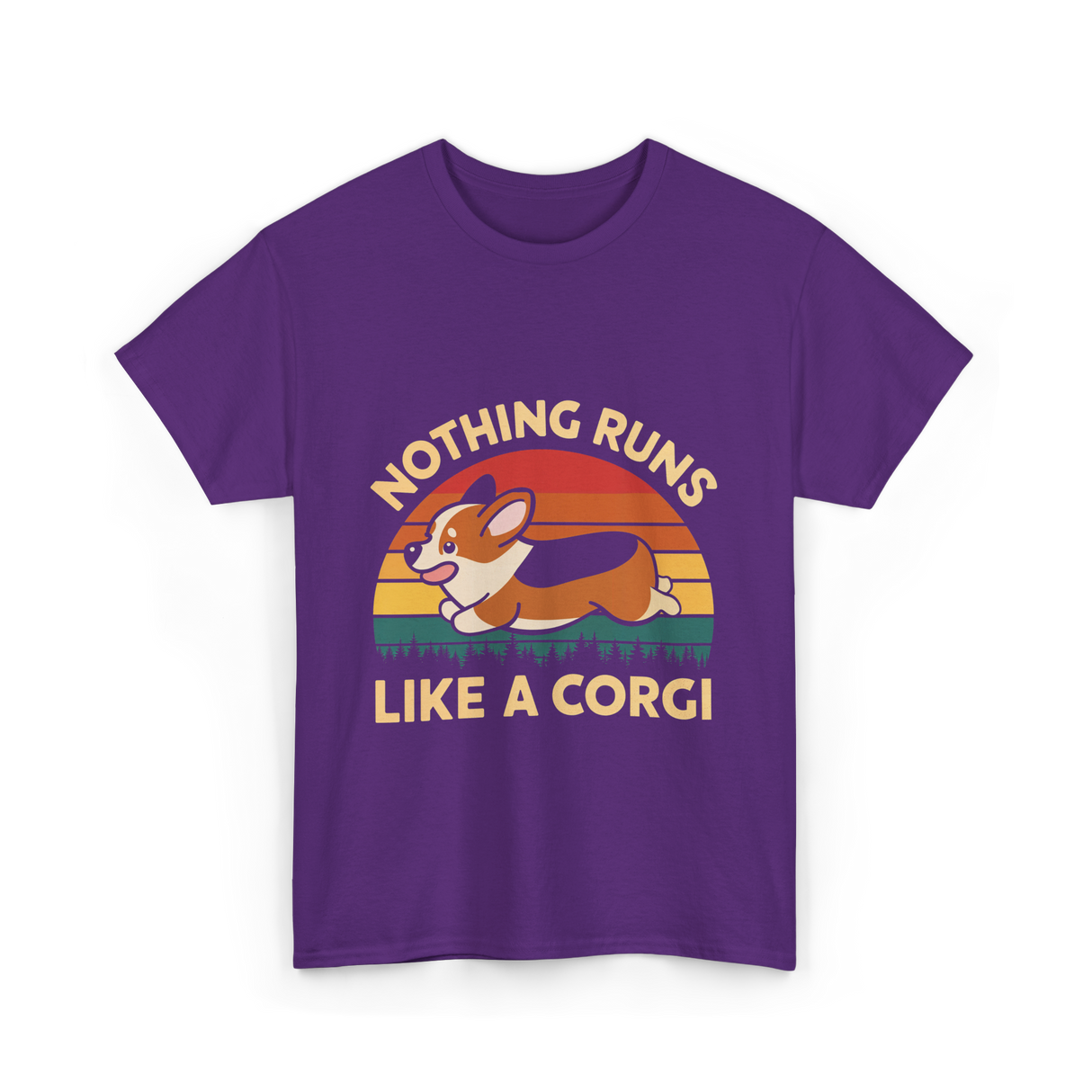 Nothing Runs Like Corgi Dog T-Shirt - Purple