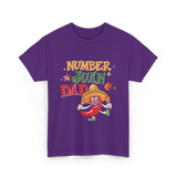 Number Juan Dad Mexican Dad T-Shirt - Purple