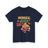 Number Juan Dad Mexican Dad T-Shirt - Navy