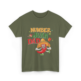 Number Juan Dad Mexican Dad T-Shirt - Military Green