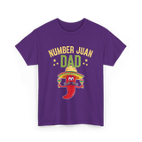 Number Juan Dad Mexican Dad T-Shirt - Purple