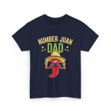 Number Juan Dad Mexican Dad T-Shirt - Navy