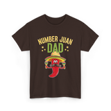 Number Juan Dad Mexican Dad T-Shirt - Dark Chocolate