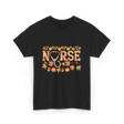 Nurse Autumn Stethoscope Nurse T-Shirt - Black