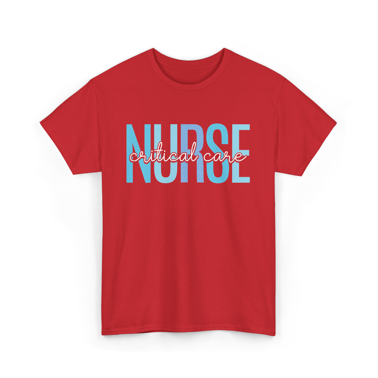 Nurse Critical Care Nursing T-Shirt - Red