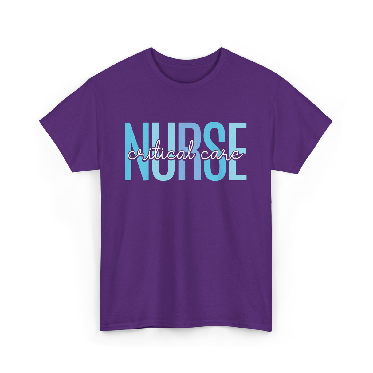 Nurse Critical Care Nursing T-Shirt - Purple