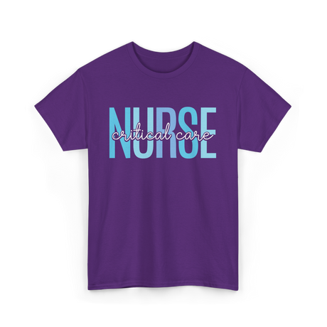 Nurse Critical Care Nursing T-Shirt - Purple