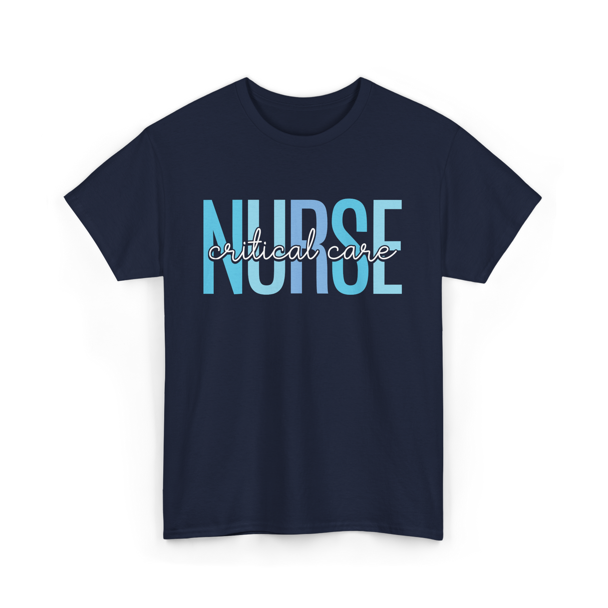 Nurse Critical Care Nursing T-Shirt - Navy