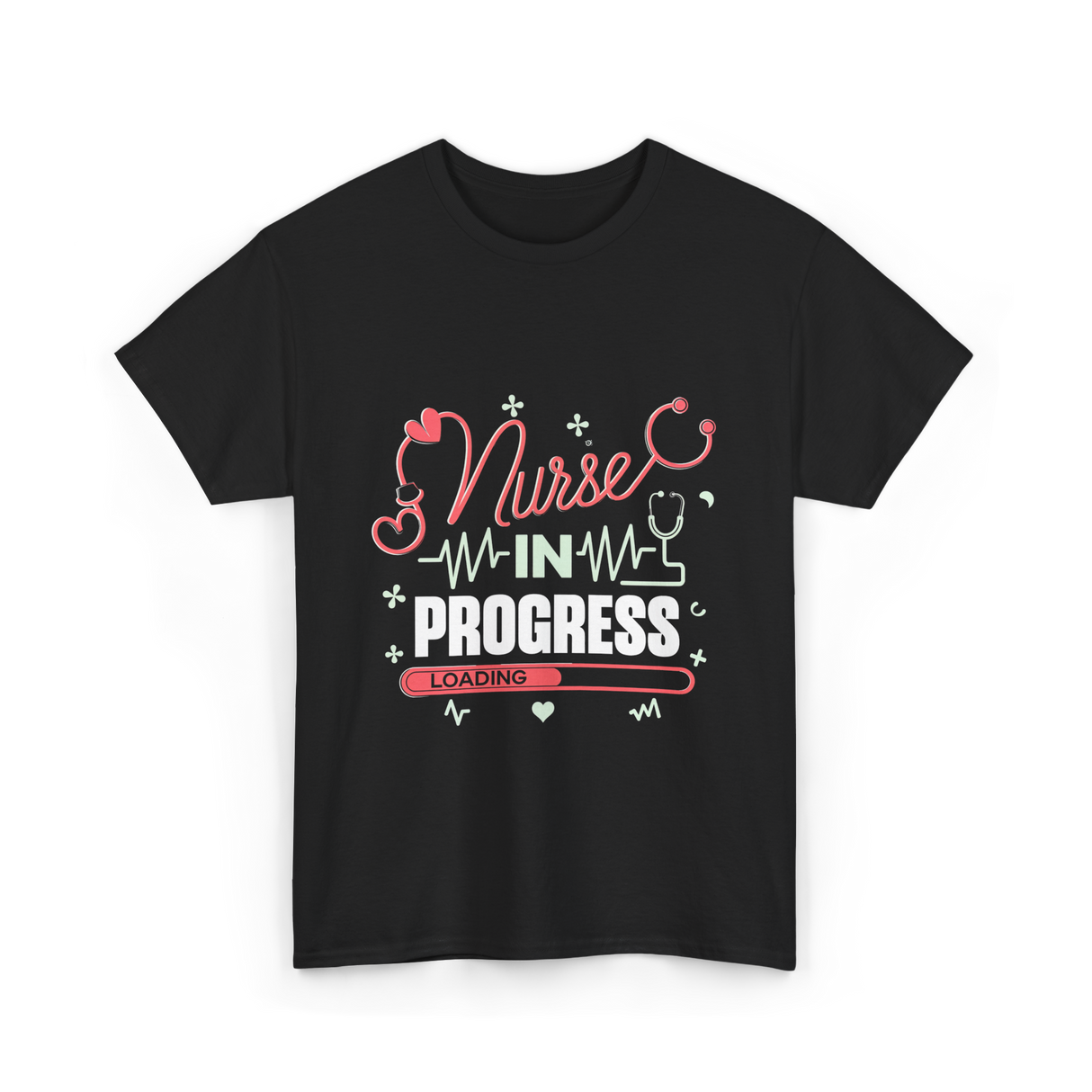 Nurse In Progress Nursing T-Shirt - Black