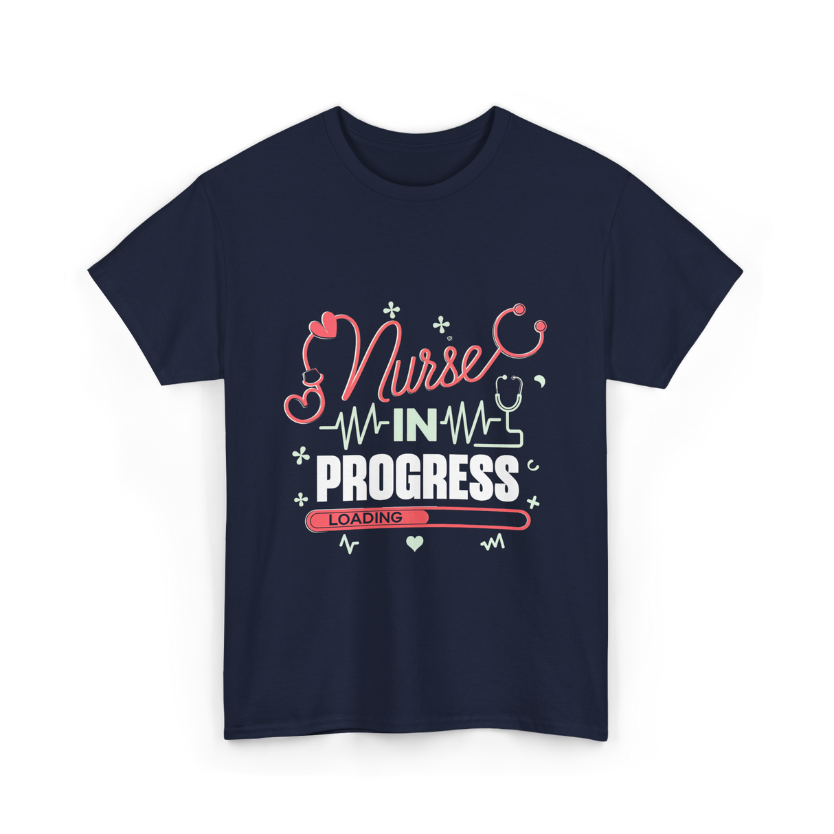 Nurse In Progress Nursing T-Shirt - Navy