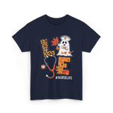 Nurse Life Ghost Halloween Nurse T-Shirt - Navy