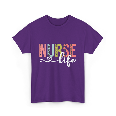 Nurse Life Healthcare Nurses T-Shirt - Purple