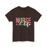 Nurse Life Healthcare Nurses T-Shirt - Dark Chocolate