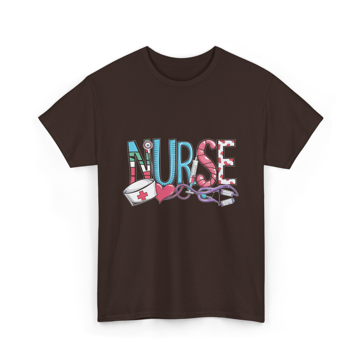 Nurse Love Nurse T-Shirt - Dark Chocolate