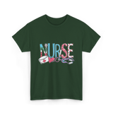 Nurse Love Nurse T-Shirt - Forest Green