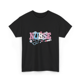 Nurse Retro Design Nursing T-Shirt - Black