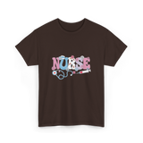 Nurse Retro Design Nursing T-Shirt - Dark Chocolate